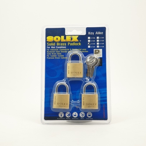 กุญแจสายยูKAL 30 MM. 3 1 SL 99 SOLEX