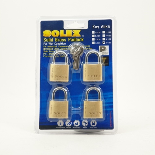 กุญแจสายยู KAL 4:1 SL 99 30 MM. SOLEX