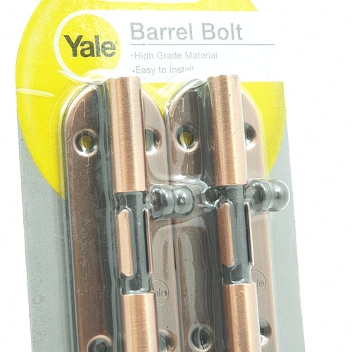 YALE กลอนทั่วไปเหล็ก 4 สีทองแดงรมดำ BA-90704ACP2 (แพ็ค2)