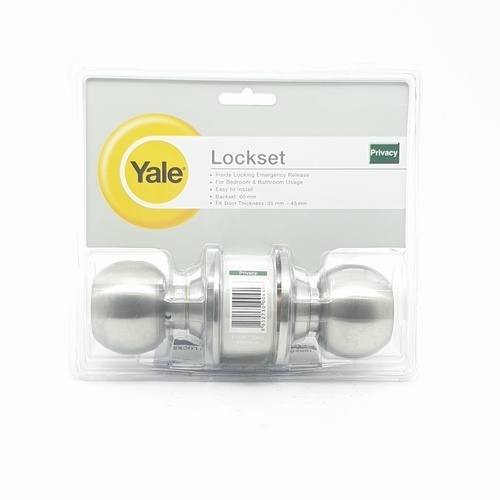 YALE ลูกบิดห้องน้ำ รุ่น KN-VCA5122 US32D สีสเตนเลส