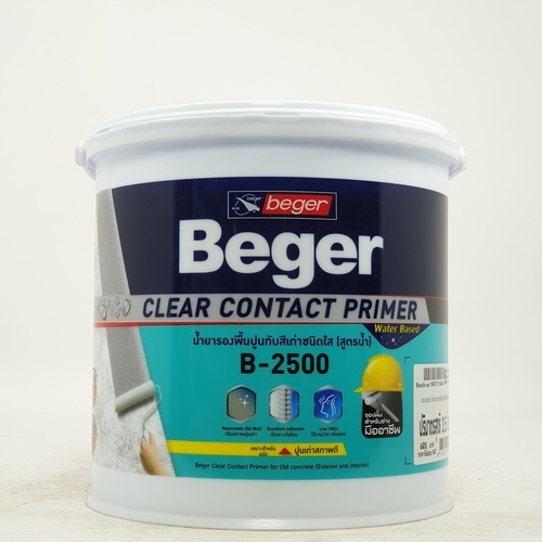 Beger สีรองพื้นปูนเก่า B-2500 1กล. สูตรน้ำ สีใส