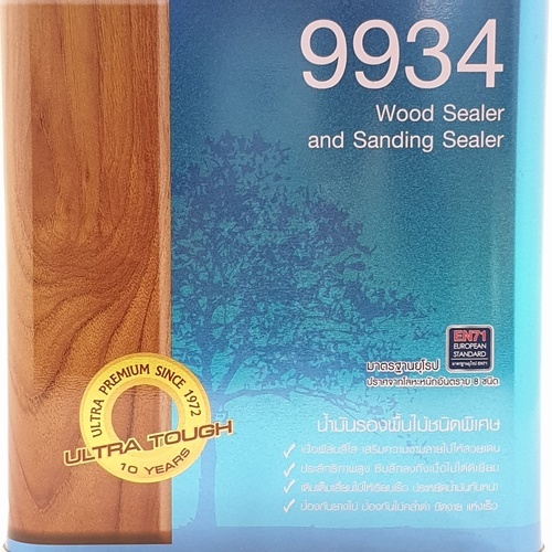 Chemglaze เคมเกลซโพลียูรีเทนรองพื้นไม้ 9934 1 กล. สีใส