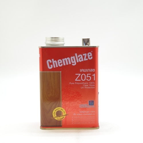 Chemglaze เคมเกลซโพลียูรีเทนเงาภายในทนUV Z051 1 กป. สีใสเงา