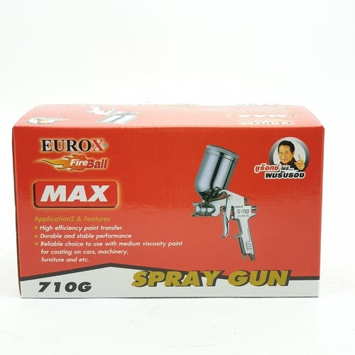 EUROX กาพ่นสี บน ขนาด 400ml. (1.3-1.5mm.) รุ่น SOMAX W-71G