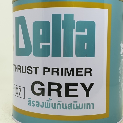 Delta สีรองพื้นกันสนิมเทา P-107 แกลลอน