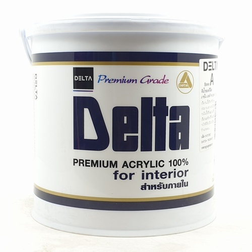 Delta สีน้ำอะครีลิค ทาภายใน ด้าน เบส A 3.6 ลิตร