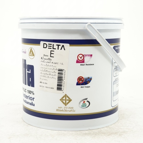 Delta สีน้ำอะครีลิค ทาภายใน ด้าน เบส E 3.6 ลิตร