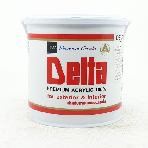 Delta สีน้ำอะครีลิค ทาภายนอก ด้าน เบส E 3.6 ลิตร