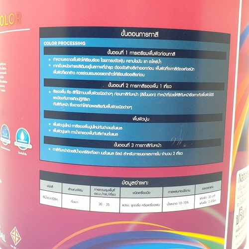 National สีน้ำเนชั่นแนลชิลด์ ทาภายนอก กึ่งเงา เบส A 3.6 ลิตร