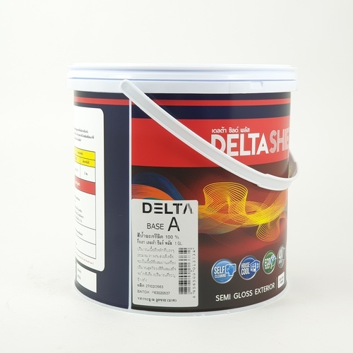 Delta สีน้ำอะครีลิค เดลต้าชิลด์พลัส ทาภายนอก กึ่งเงา เบส A 3.6 ลิตร