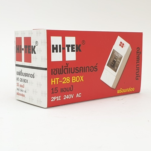 HI-TEK เซฟตี้เบรคเกอร์ 15A รุ่น HCB28015BK สีดำ