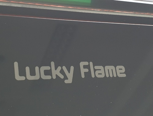 LUCKY FLAME เตาแก๊สตั้งโต๊ะหน้ากระจก 2หัวเตา AG-102S สีดำ