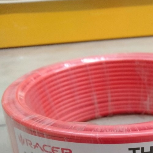 Racer สายไฟ THW 1x4 ตร.มม. 30 m. สีแดง