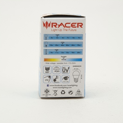 RACER หลอดไฟ LED Bulb ทรง G45 ขั้ว E27 4W รุ่น KATIE แสงเดย์ไลท์