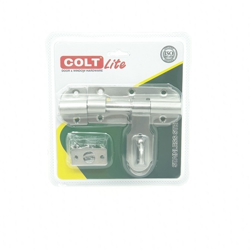 COLT LITE กลอนขวางสแตนเลส รุ่น 3034 ขนาด 4 นิ้ว สีสแตนเลส (แพ็ค 1)