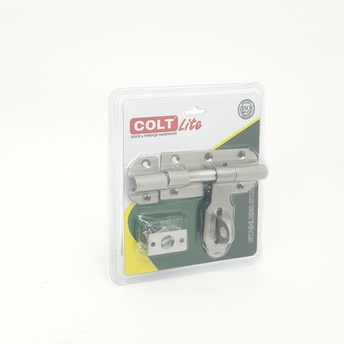 COLT LITE กลอนขวางสแตนเลส รุ่น 3034 ขนาด 4 นิ้ว สีสแตนเลส (แพ็ค 1)