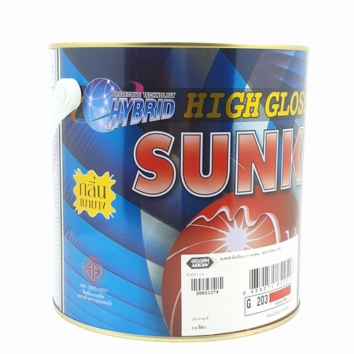 SUNKE สีเคลือบเงา G203 1 GL SIGNAL RED