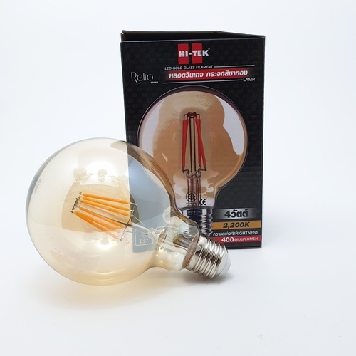 HI-TEK หลอดไฟ LED ทรงลูกโลก E27 6W รุ่น HLLG95006G แสงนวล