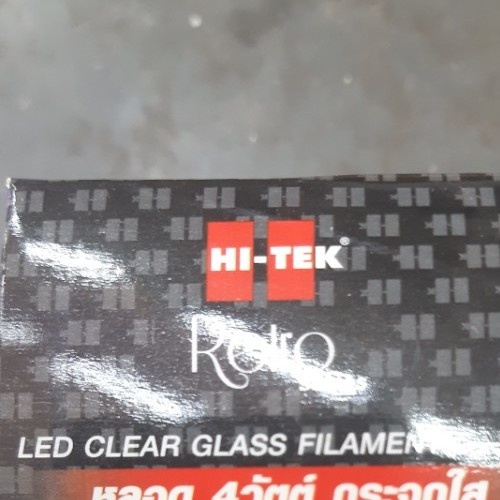 HI-TEK หลอดไฟ LED ฟิลาเมนท์ E27 4W แสงวอร์มไวท์