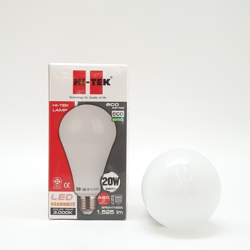 HI-TEK หลอดไฟแอลอีดีทรงเอ E27 20W รุ่น HLLEA2720W แสงวอร์มไวท์