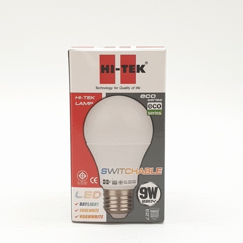 HI-TEK หลอดไฟ LED สามแสง 9W รุ่น HLLE009 (D/C/W)