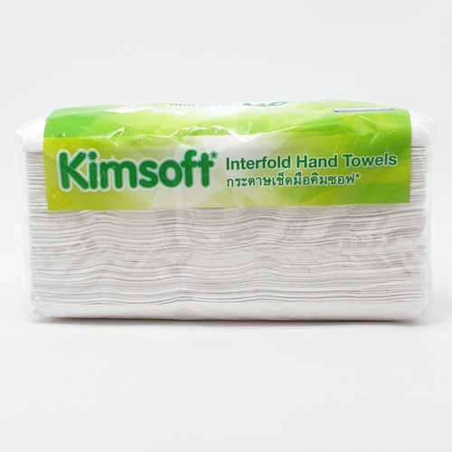 KIMSOFT กระดาษเช็ดมือ ขนาด 207x202 มม. (หนา 1 ชั้น) บรรจุ 250 แผ่น