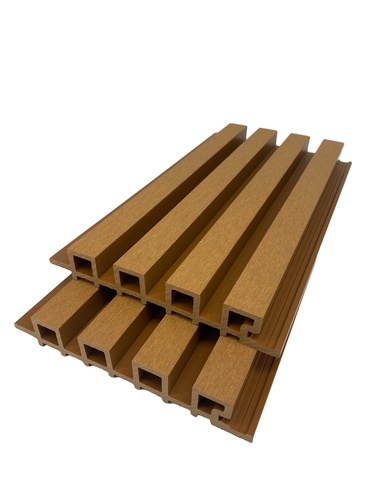 GREAT WOOD ไม้ผนัง WPCร่องเล็ก รุ่น P27-175-2 ขนาด175X27.5X3000มม. Teak