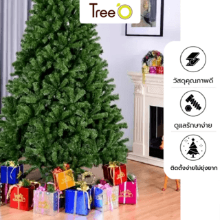 Tree’O ต้นคริสต์มาส รุ่นCT028 ขนาด100×100×210ซม. สีเขียว