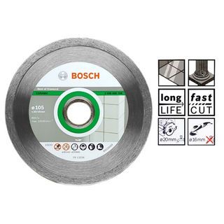 BOSCH ใบเพชร 4 กระเบื้อง ตัดเปียก #704