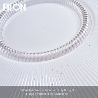 EILON โคมไฟเพดานอะครีลิคทรงแปดเหลี่ยม 48W ปรับได้3แสง รุ่น XDD2033/400 สีทอง