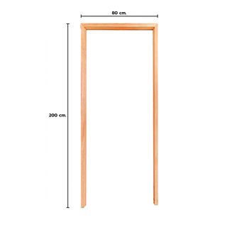 GREATWOOD วงกบประตูไม้ ไม้ยางนา 80x200ซม.