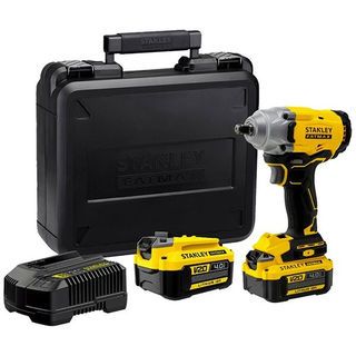 STANLEY บล็อกกระแทกไร้สายไร้แปรงถ่าน 20V 370Nm รุ่น SBW920M2K-B1 +แบตเตอรี่ 4.0AH 2 ก้อน