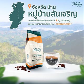 เมล็ดกาแฟคั่ว สูตรเย็น - LAMAYON (1000 กรัม)