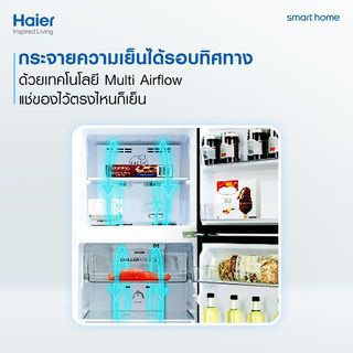 HAIER ตู้เย็น 2 ประตู ขนาด 10 คิว รุ่น HRF-285MNI สีเทา