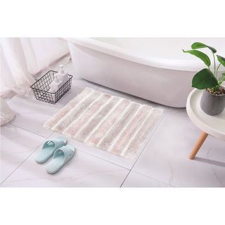 COZY พรมเช็ดเท้าขนนุ่ม รุ่น LOBBY-02 ขนาด 50× 80× 2.5ซม. สีชมพู