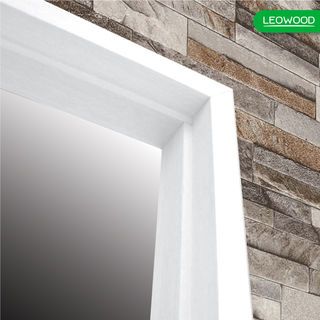 LEOWOOD วงกบประตู WPC LEO FRAME PREMIUM (ภายนอก) 90x200ซม. สีขาว