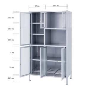 CLOSE ตู้กับข้าวพร้อมช่องวางไมโครเวฟ 1เมตร SENSE-A100 ขนาด 100x51x176 ซม.