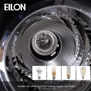 EILON โคมดาวน์ไลท์แบบทาวเวอร์หน้าเหลี่ยม 4นิ้ว E27 รุ่น YD4006-BK  สีดำ (โคมเปล่า)