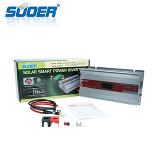 SUOER  เครื่องแปลงไฟ Modified wave Inverter 12V รุ่น STA-3000 W/A (มีหน้าจอ) สีน้ำตาล