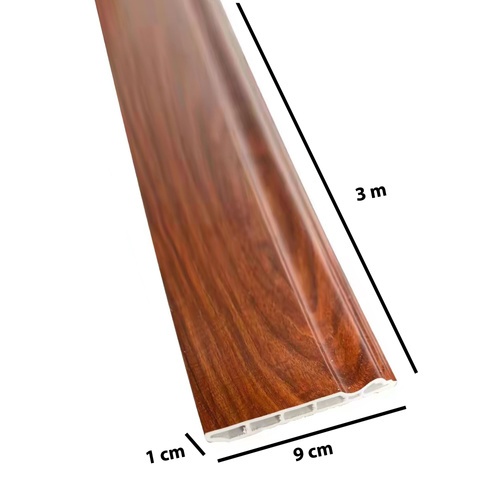 GREAT WOOD ไม้บัวล่าง PVC รุ่น SKG012 90x10×3000มม. สีส้ม