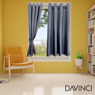 DAVINCI ผ้าม่านหน้าต่าง UV Dimout รุ่น Elegance ขนาด 130 x 160 ซม. สีเทา