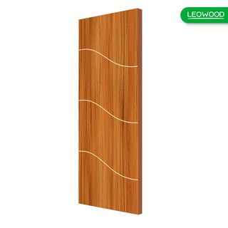 LEOWOOD ประตูไม้เคลือบเมลามีน DoorX Silver ลาย 2 ขนาด 80x200 ซม. สีบาซิลเลี่ยนทีค