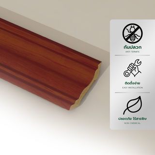 GREAT WOOD ไม้บัวบน PS JC335-3 70x14x2900มม. สีวอลนัท