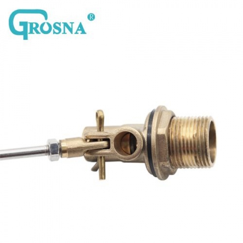 GROSNA ลูกลอยแท้งค์น้ำสเตนแลส ก้านทองเหลือง ขนาด 1 รุ่น GRFV101-1 สีสเตนเลส