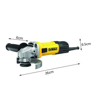 DEWALT เครื่องเจียร 4 นิ้ว 100 มม. 750W รุ่น DWE750S-B1 อัลต้าสลิม สวิตช์เลื่อนข้าง