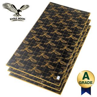 EAGLE WOOD ไม้อัดเคลือบฟิล์มดำ #20(A) 122x244ซม. ขอบสีเหลือง