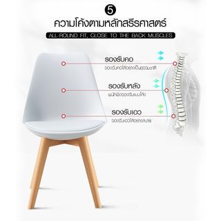 PULITO เก้าอี้ รุ่น RIM-BLACK ขนาด 39.5x45x79.5 ซม. สีดำ