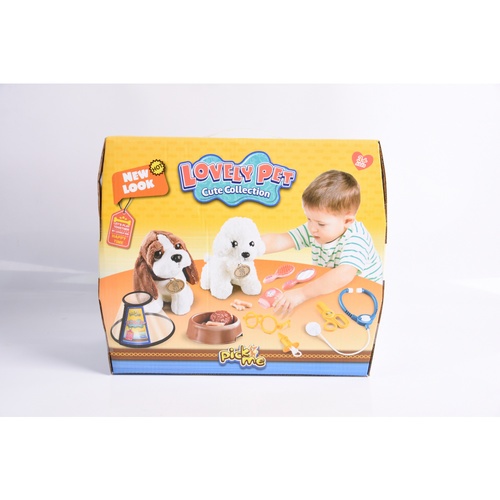 TOYS ของเล่นตุ๊กตาสุนัขพร้อมเครื่องมือแพทย์#903-2 ขนาด(30x14x25.5ซม.)