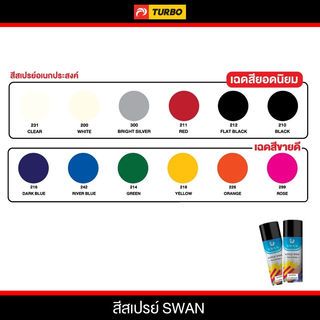 SWAN สีสเปรย์ 211 400cc. สีแดง Red