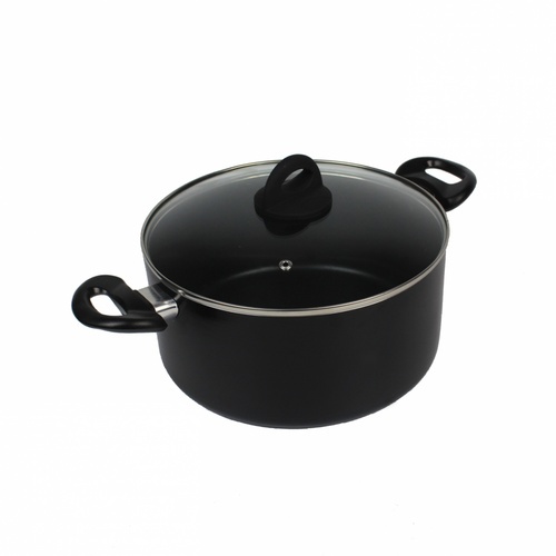 KOCH KITCHEN หม้อต้มพร้อมฝา NON-STICK 26 ซม. GENKI-SUPOT26 สีดำ